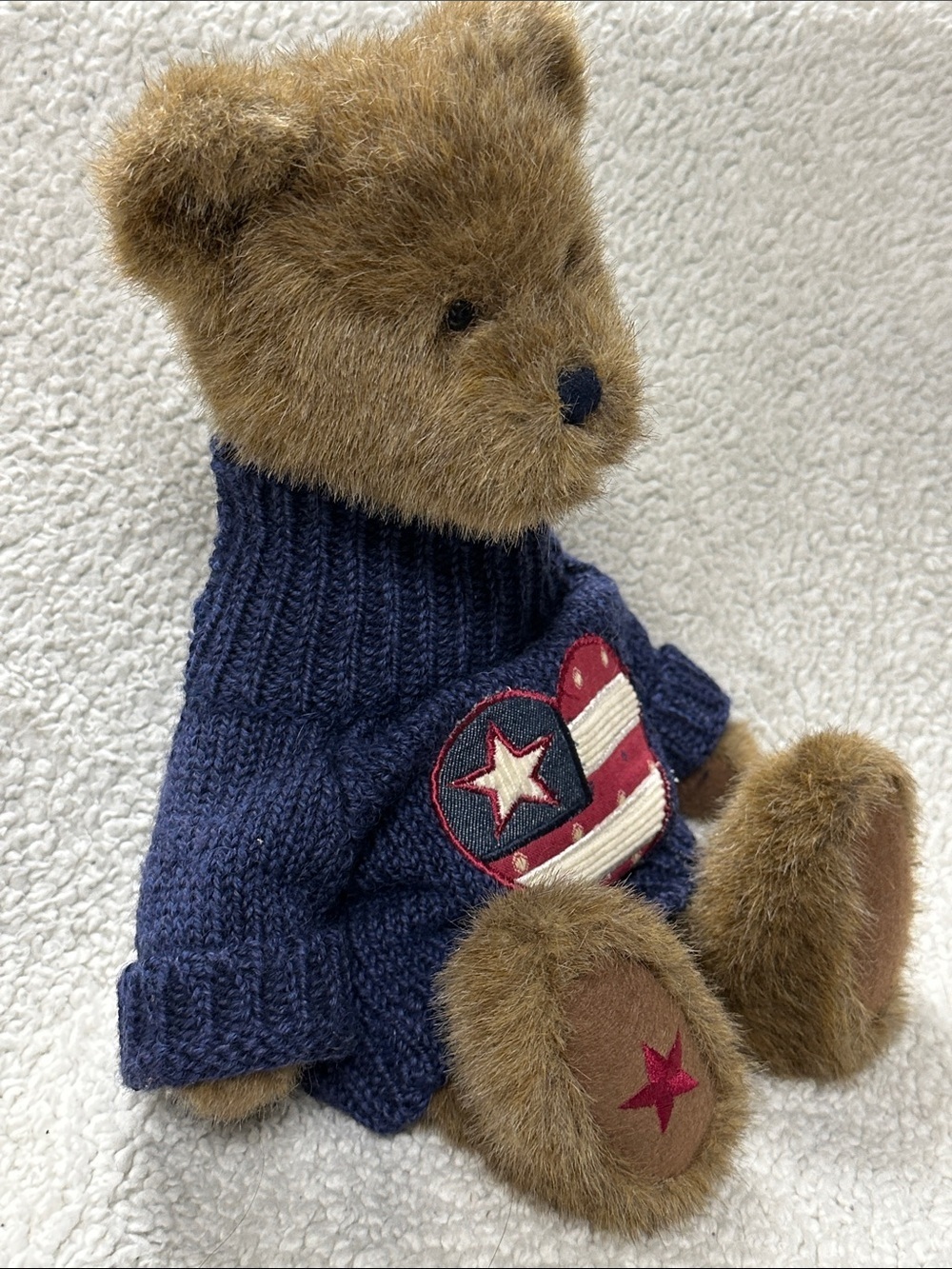 Boyds Bear Plush - Eli Q Spangler 14" American Patriotic- #93L3092, 1998-2005
